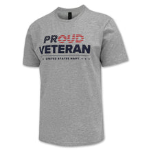 Load image into Gallery viewer, Navy Proud Veteran T-Shirt (Grey)