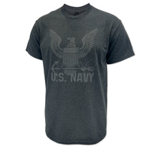 Load image into Gallery viewer, Navy Reflective Logo T-Shirt (Charcoal)