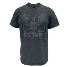 Load image into Gallery viewer, Navy Reflective Logo T-Shirt (Charcoal)