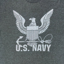 Load image into Gallery viewer, Navy Reflective Logo T-Shirt (Charcoal)