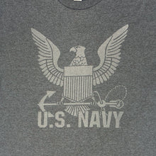 Load image into Gallery viewer, Navy Reflective Logo T-Shirt (Charcoal)