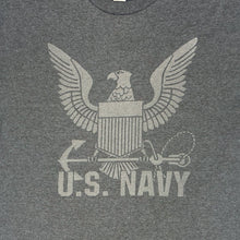 Load image into Gallery viewer, Navy Reflective Logo T-Shirt (Charcoal)