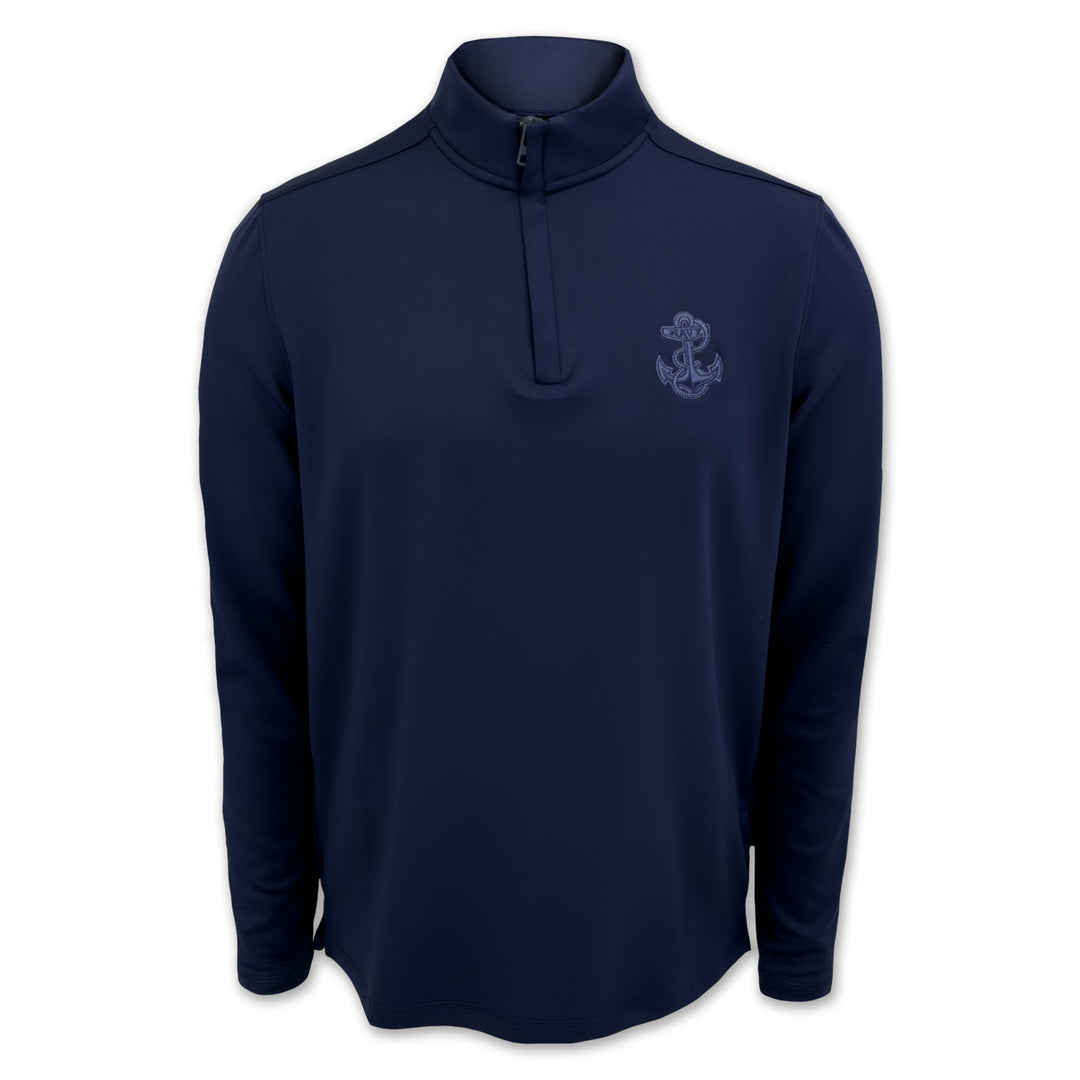 Navy Tonal Anchor Under Armour Motion 1/4 Zip (Navy)