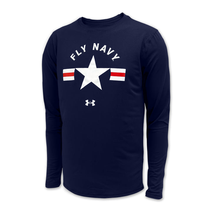 Navy Under Armour Fly Navy Long Sleeve T-Shirt (Navy)