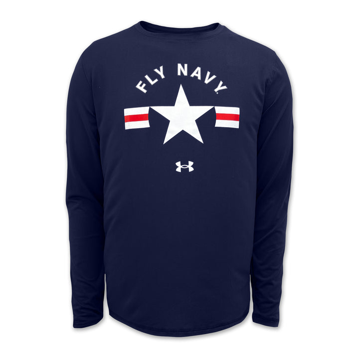Navy Under Armour Fly Navy Long Sleeve T-Shirt (Navy)