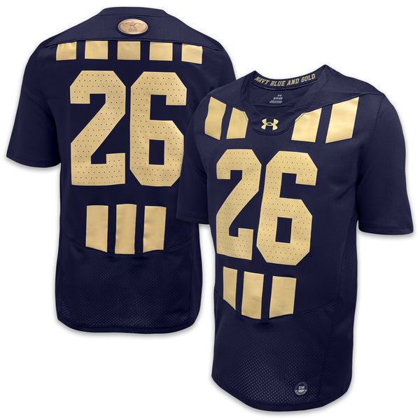 Navy Under Armour 100th Anniversary Replica Football Jersey (Navy