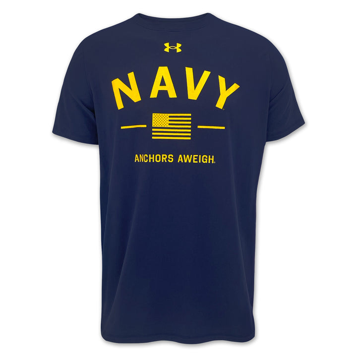 Navy Under Armour Anchors Aweigh Tech T-Shirt (Navy)