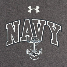 Load image into Gallery viewer, Navy Under Armour Arch Anchor Tech T-Shirt (Grey)