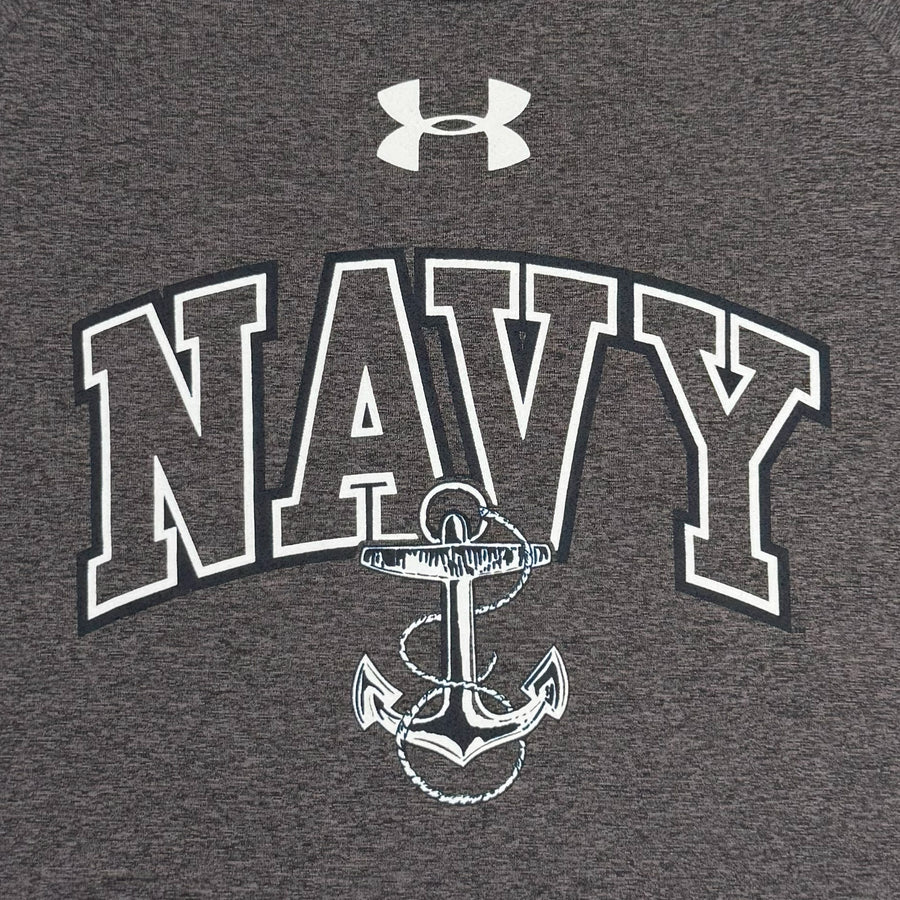 Navy Under Armour Arch Anchor Tech T-Shirt (Grey)