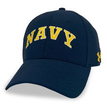 Load image into Gallery viewer, Navy Under Armour Blitzing Flex Fit Hat (Navy)