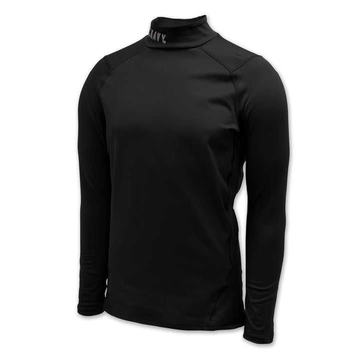 Navy Under Armour ColdGear Fitted Mock (Black)