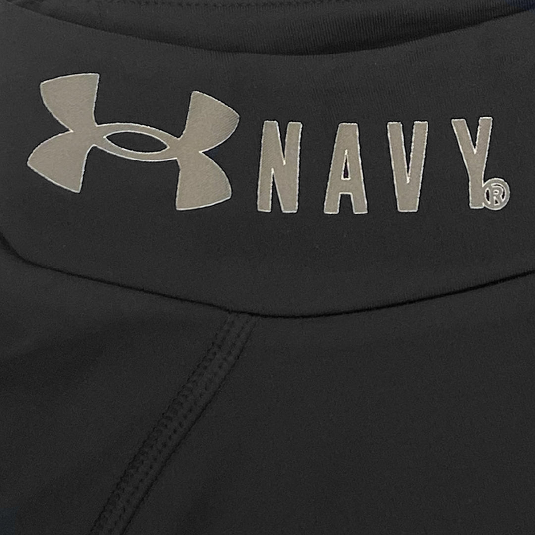 Navy Under Armour ColdGear Fitted Mock (Black)