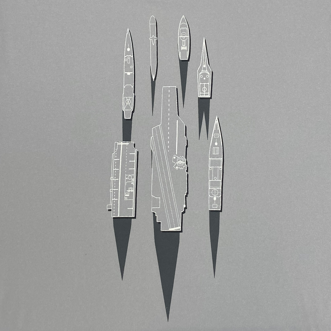 Navy Under Armour Damn the Torpedoes Ship T-Shirt (Grey)