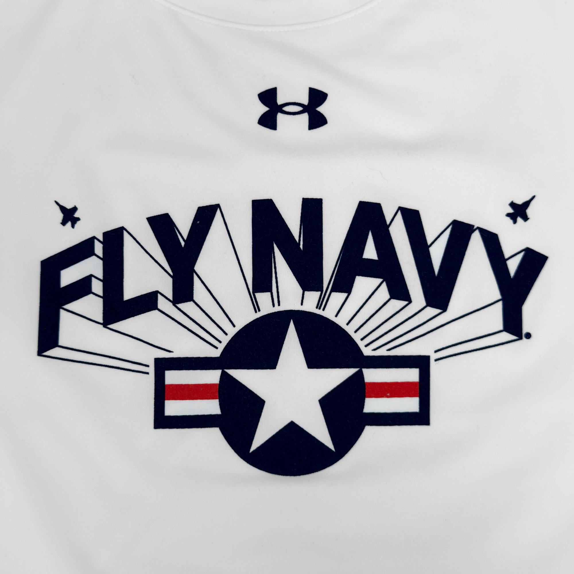 Navy Under Armour Fly Navy Tech Long Sleeve T-Shirt (White) – Navy