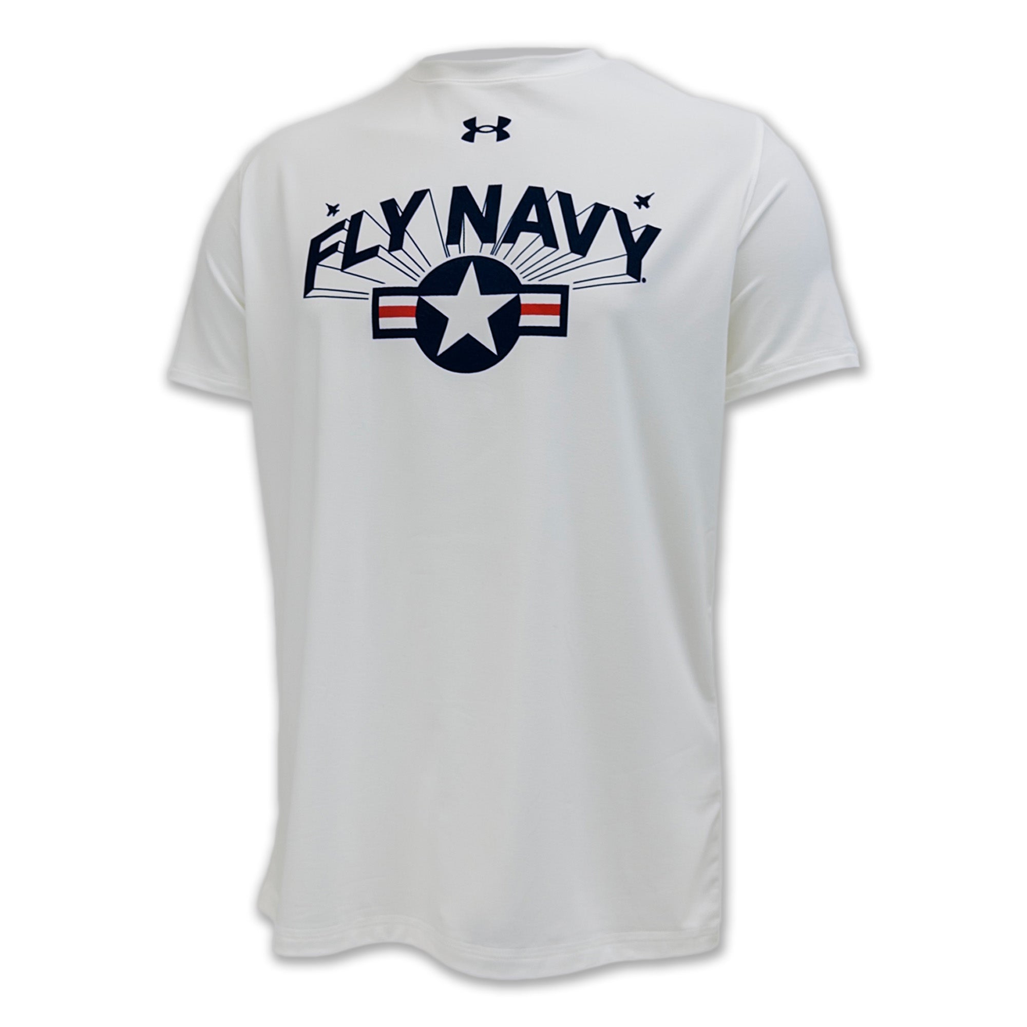 Navy Under Armour Fly Navy Tech T-Shirt (White) – Navy Gear