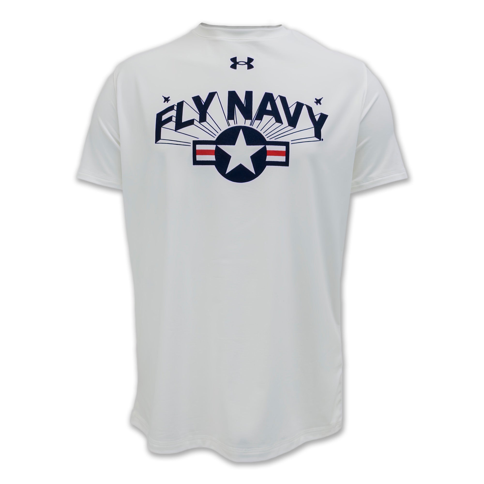 Navy Under Armour Fly Navy Tech T-Shirt (White) – Navy Gear
