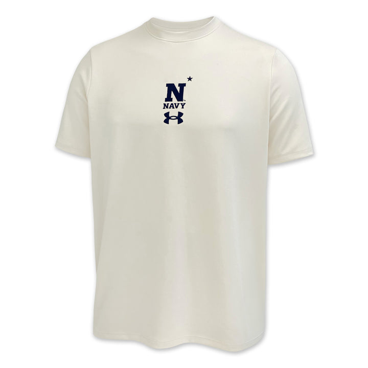 Navy Under Armour Motion Heavyweight T-Shirt (Stone)