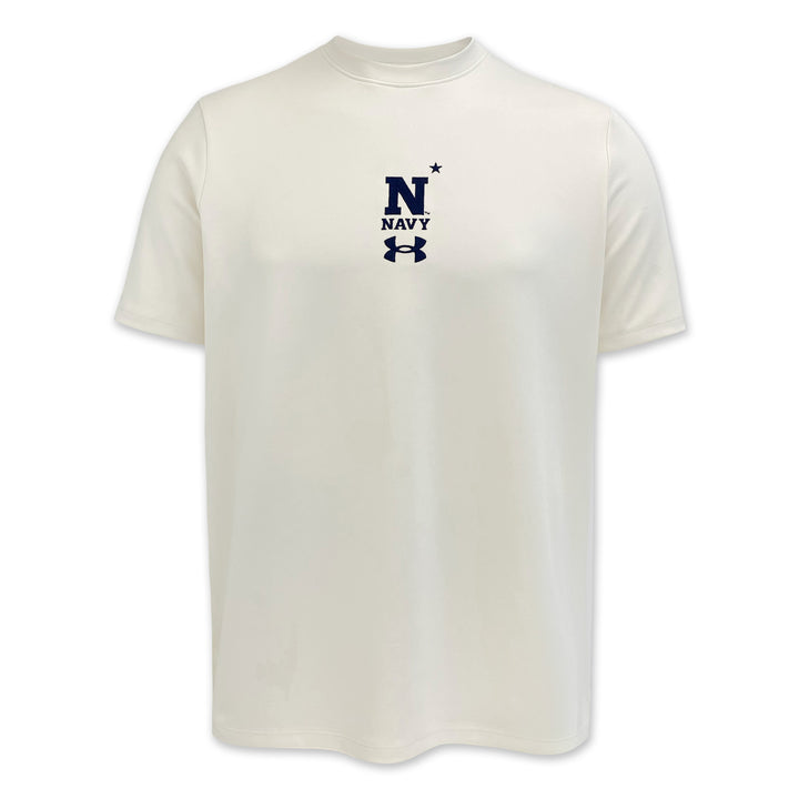 Navy Under Armour Motion Heavyweight T-Shirt (Stone)