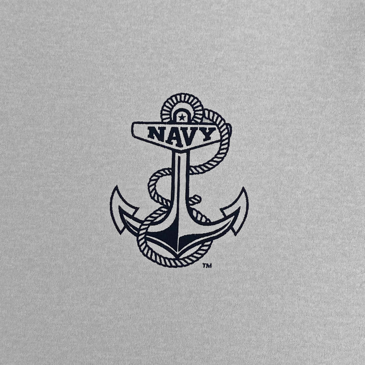 Navy Under Armour Hooded Long Sleeve Zip Tee (Grey)