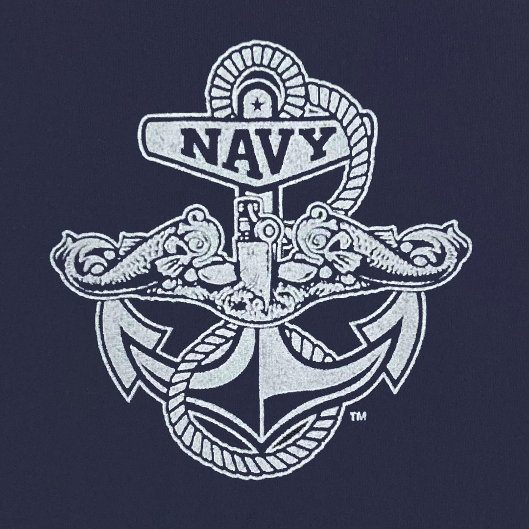 Navy Under Armour Silent Service Tech Long Sleeve T-Shirt (Navy)