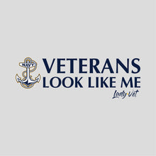 Load image into Gallery viewer, Navy Vet Looks Like Me Ladies T-Shirt
