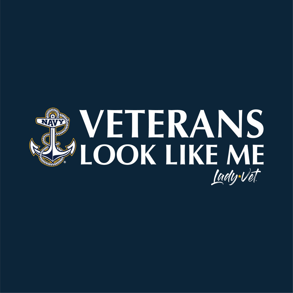 Navy Vet Looks Like Me Ladies T-Shirt