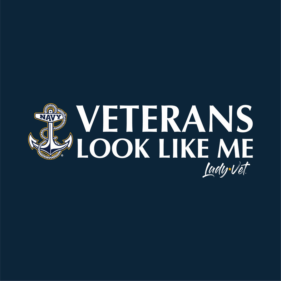 Navy Vet Looks Like Me Ladies T-Shirt