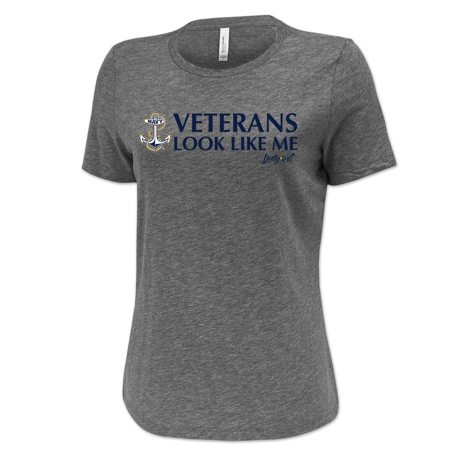 Navy Vet Looks Like Me Ladies T-Shirt