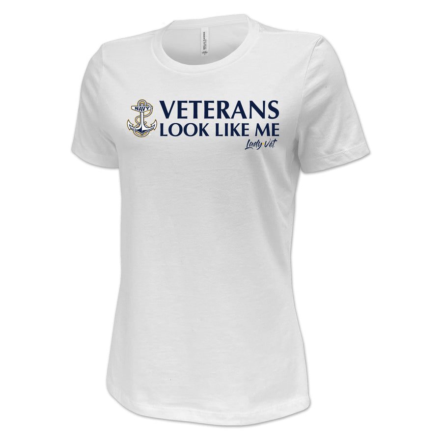 Navy Vet Looks Like Me Ladies T-Shirt