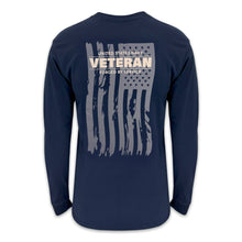 Load image into Gallery viewer, Navy Veteran Flag Long Sleeve T-Shirt (Navy)