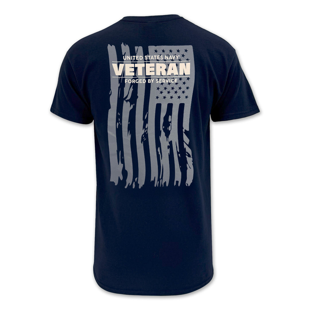 Navy Veteran Flag T-Shirt (Navy)