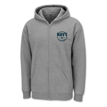 Load image into Gallery viewer, Navy Veteran Full Zip