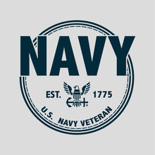 Load image into Gallery viewer, Navy Veteran Ladies T-Shirt
