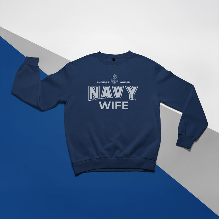 Navy Wife Crewneck (Navy)