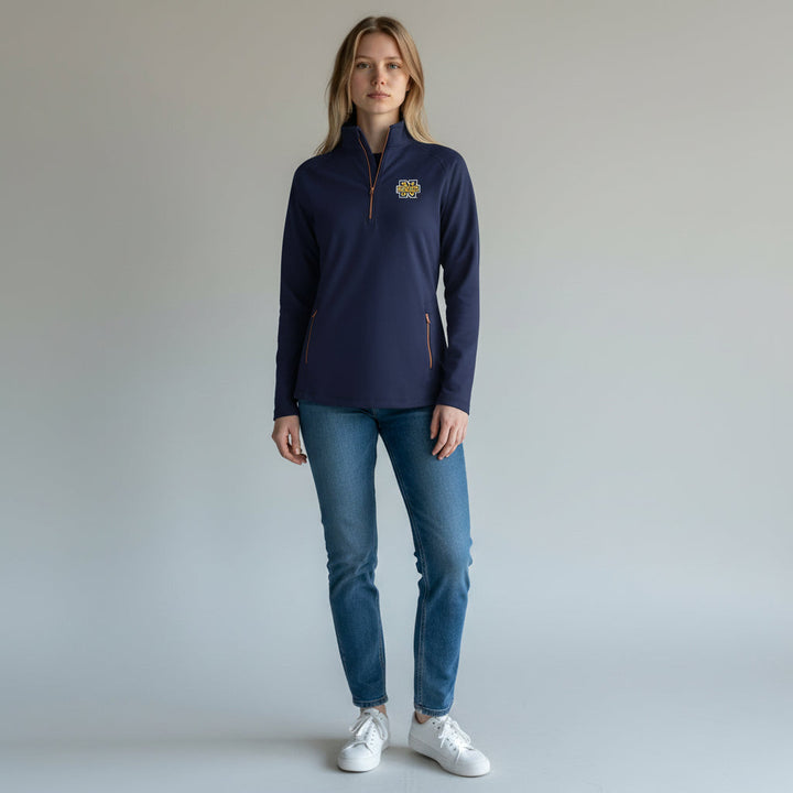 Navy Women's Columbia Outward Nine 1/4 Zip Pullover*