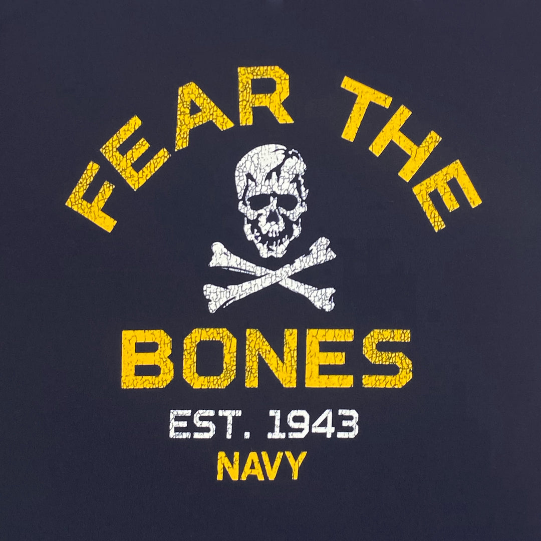 Navy Youth Under Armour Fear The Bones Tech Stretch T-Shirt (Navy)