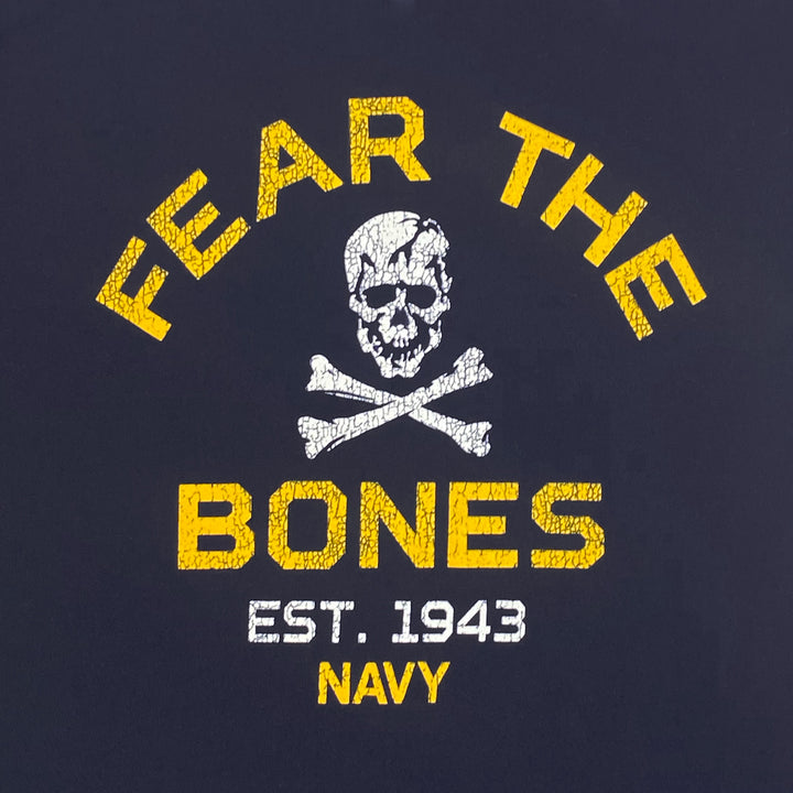Navy Youth Under Armour Fear The Bones Tech Stretch T-Shirt (Navy)