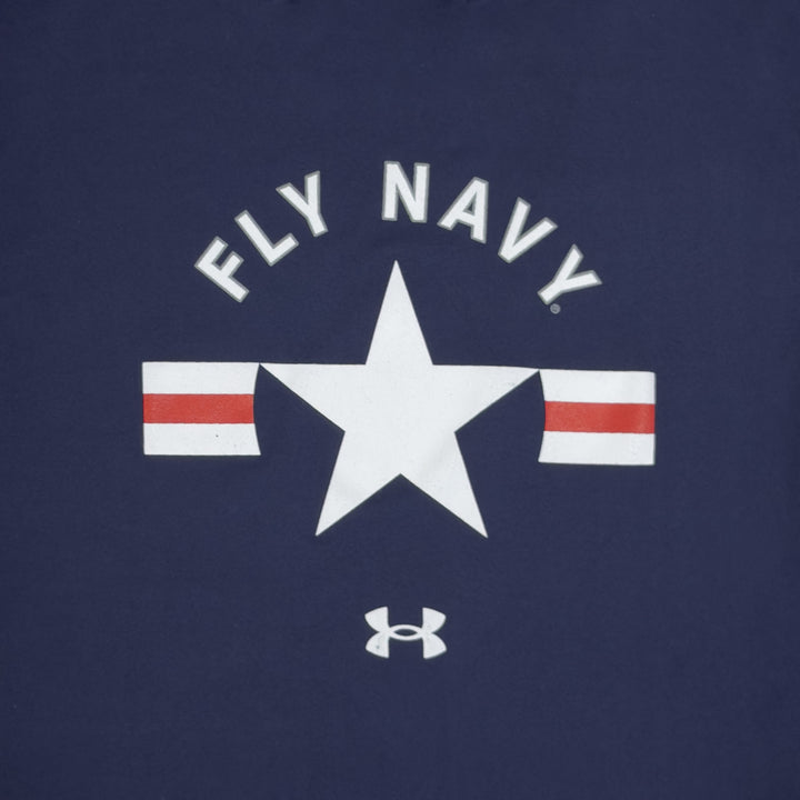 Navy Youth Under Armour Fly Navy Tech Stretch T-Shirt (Navy)