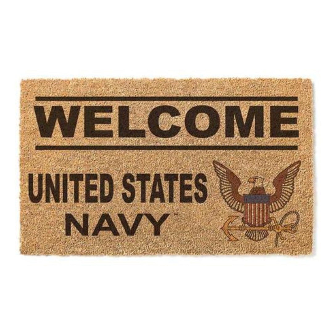 Navy Eagle Welcome Doormat*