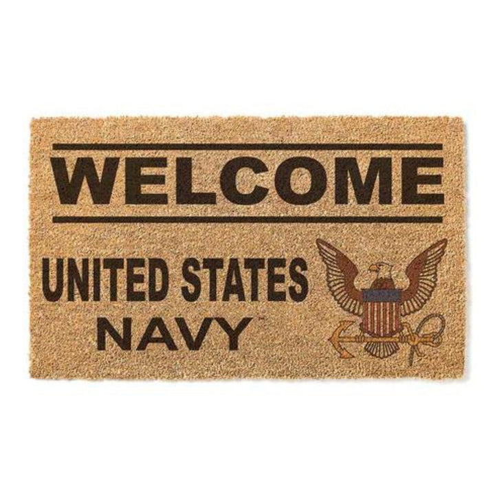 Navy Eagle Welcome Doormat*