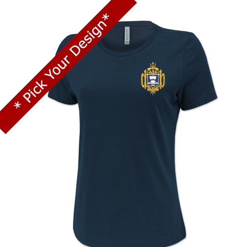 Pick Your Design Navy Ladies T-Shirt (Navy)