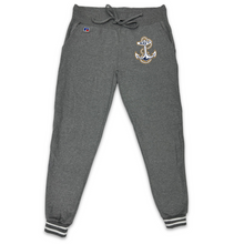 Load image into Gallery viewer, Navy Anchor Ladies French Terry Jogger