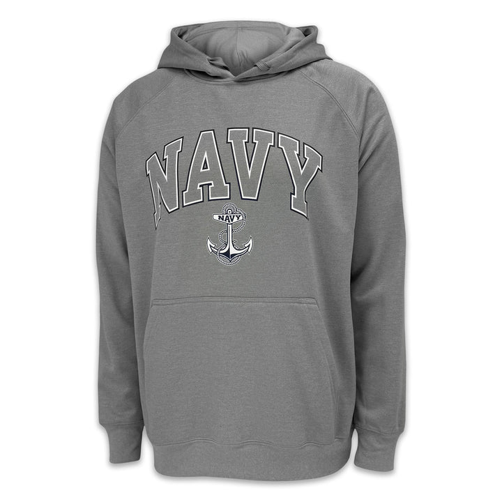 Navy Anchor Sport Polyester Hood (Grey)