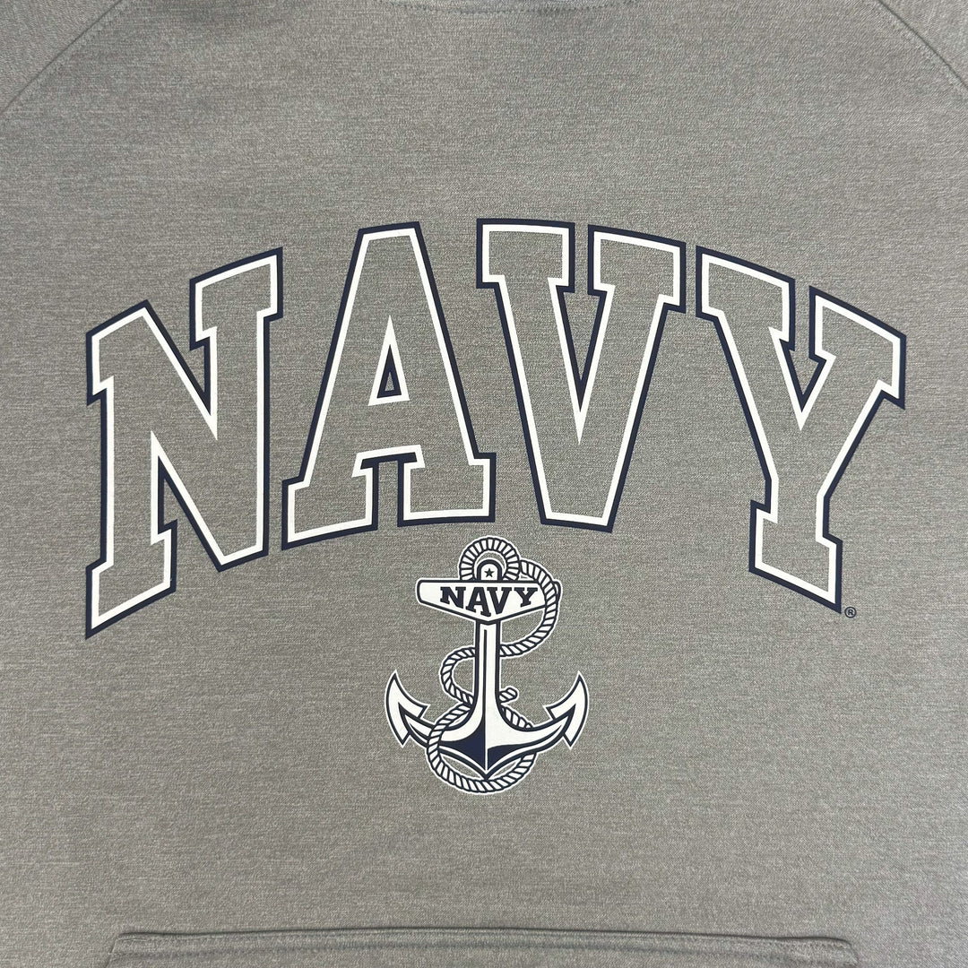 Navy Anchor Sport Polyester Hood (Grey)