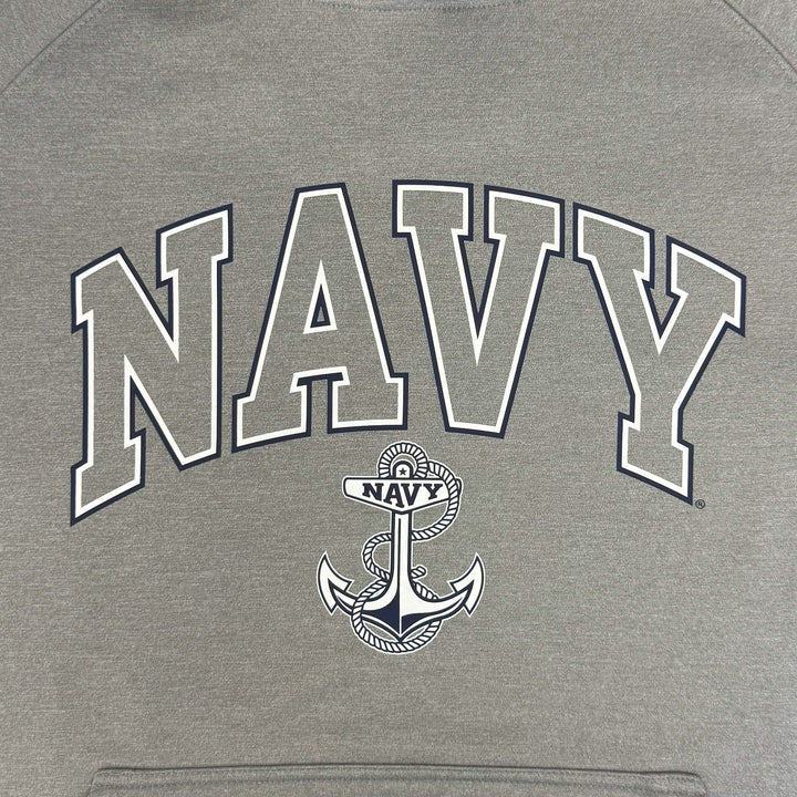 Navy Anchor Sport Polyester Hood (Grey)