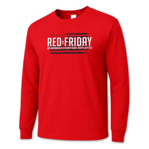 RED Friday Full Chest Long Sleeve T-Shirt (Red)
