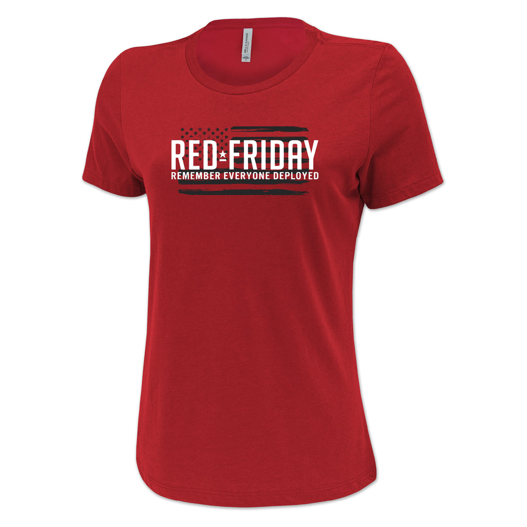 RED Friday Ladies Full Chest T-Shirt (Red)