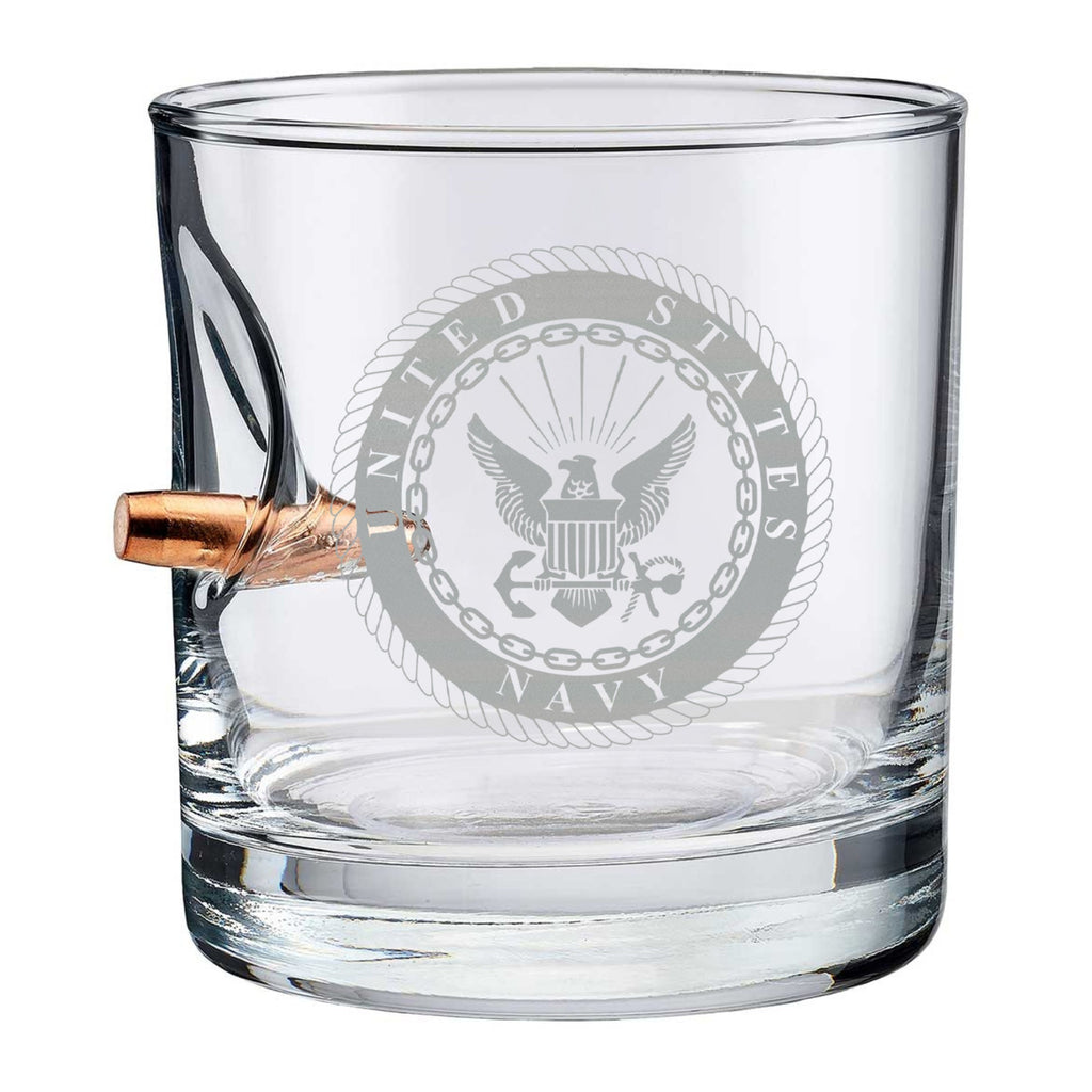 Navy Seal 308 Bullet 11oz Rocks Glass