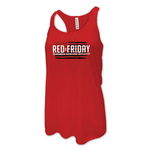 Load image into Gallery viewer, RED Friday Ladies Full Chest Racerback Tank (Red)