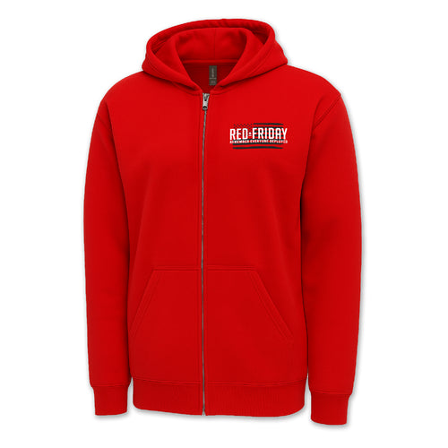 RED Friday Left Chest Full-Zip Hood (Red)